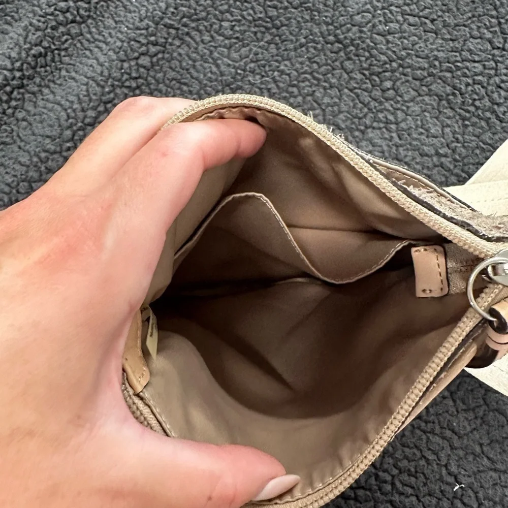 Coach Faux Snake Skin Crossbody Bag